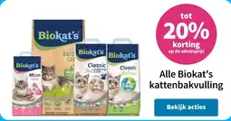 Plein.nl Alle Biokat's kattenbakvulling aanbieding