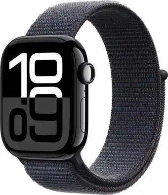 MediaMarkt APPLE Watch Series 10 GPS 42mm Case Ink Sport Loop Smartwatch Jet Black aanbieding