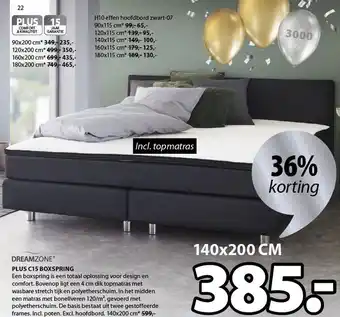 Jysk Plus C15 boxspring aanbieding