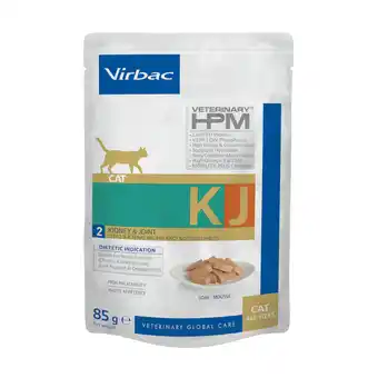 Zooplus Virbac Veterinary HPM Cat Kidney & Joint KJ2 - 24 x 85 g aanbieding