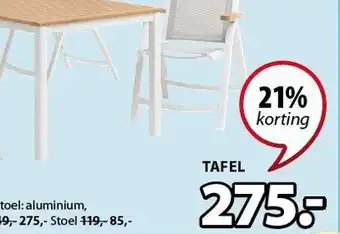 Jysk Ramten tafel aanbieding