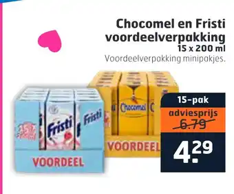 Trekpleister Chocomel en Fristi voordeelverpakking 200ml aanbieding