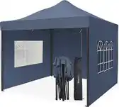 Praxis LifeGoods Partytent - Donkerblauw - 3x3m - Easy Up/Waterdicht/Zijwanden aanbieding