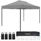 Praxis Lifegoods Partytent - Paviljoen - 3x4.5 M - Easy Up - Opvouwbaar - Waterdicht - Grijs aanbieding