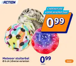 Action Meteoor stuiterbal aanbieding