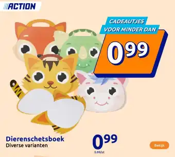 Action Dierenschetsboek aanbieding