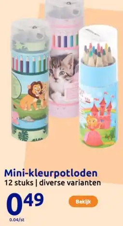 Action Mini-kleurpotloden aanbieding