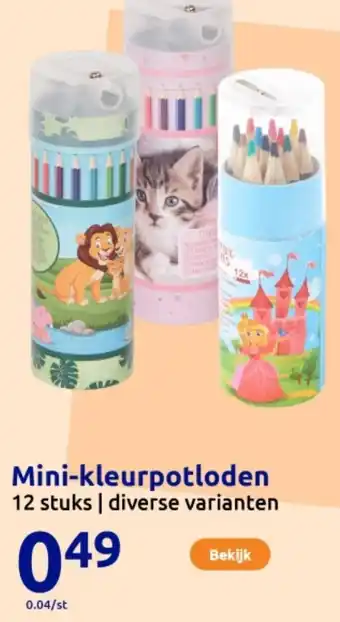 Action Mini-kleurpotloden aanbieding