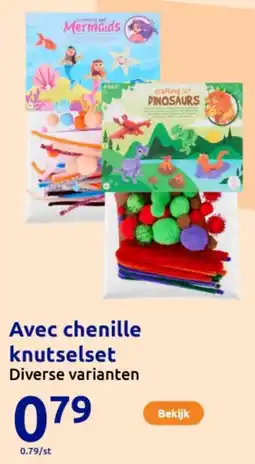 Action Avec chenille knutselset aanbieding