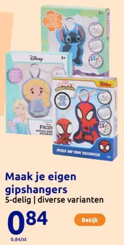 Action Maak je eigen gipshangers aanbieding