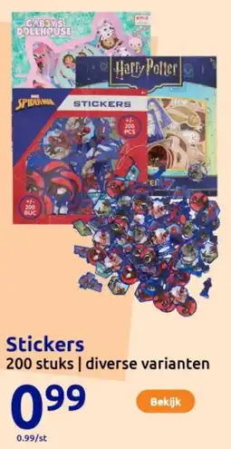 Action Stickers aanbieding