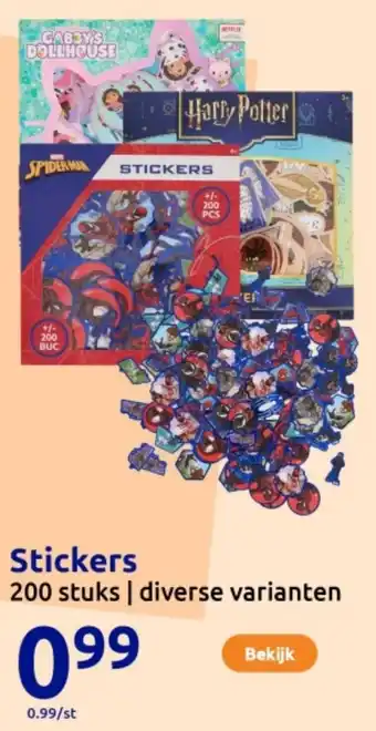 Action Stickers aanbieding