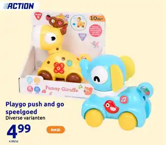 Action Playgo push and go speelgoed aanbieding