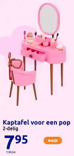 Action Kaptafel voor een pop aanbieding
