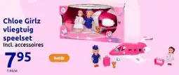 Action Chloe Girlz vliegtuig speelset aanbieding