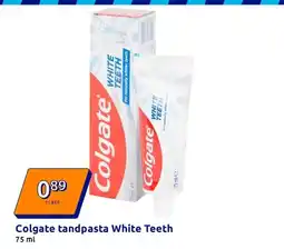 Action Colgate tandpasta White Teeth aanbieding