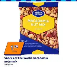 Action Snacks of the World macadamia notenmix aanbieding