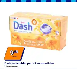 Action Dash wasmiddel pods Zomerse Bries aanbieding