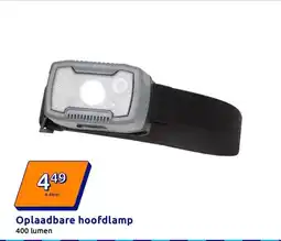 Action Oplaadbare hoofdlamp aanbieding