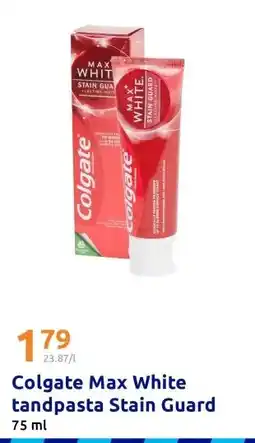 Action Colgate Max White tandpasta Stain Guard aanbieding