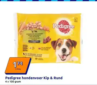 Action Pedigree hondenvoer Kip & Rund aanbieding