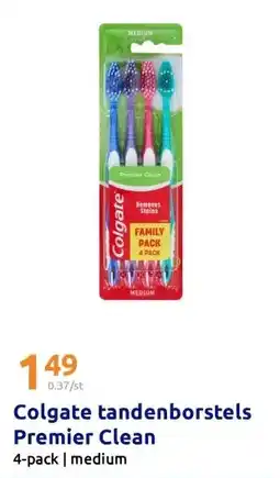 Action Colgate tandenborstels Premier Clean aanbieding