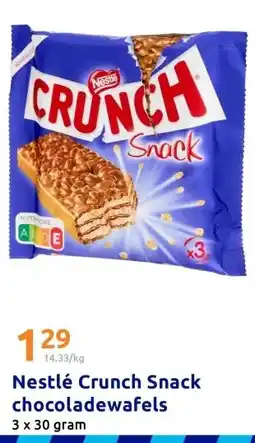 Action Nestlé Crunch Snack chocoladewafels aanbieding