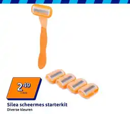 Action Silea scheermes starterkit aanbieding