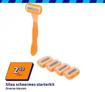 Action Silea scheermes starterkit aanbieding
