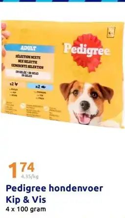 Action Pedigree hondenvoer Kip & Vis aanbieding