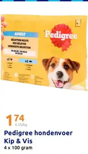 Action Pedigree hondenvoer Kip & Vis aanbieding