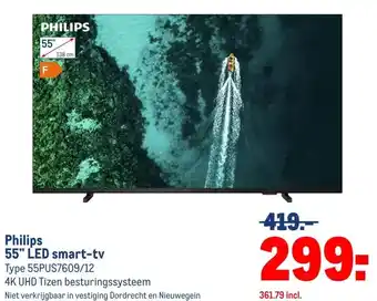 Makro Philips 55 LED smart-tv aanbieding