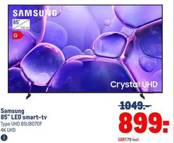 Makro Samsung 85 LED smart-tv aanbieding