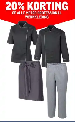 Makro ALLE METRO PROFESSIONAL WERKKLEDING aanbieding