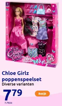 Action Chloe Girlz poppenspeelset aanbieding