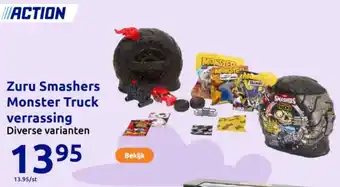 Action Zuru Smashers Monster Truck verrassing aanbieding