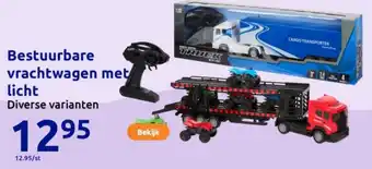 Action Bestuurbare vrachtwagen met licht aanbieding