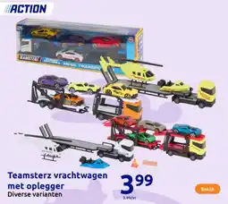 Action Teamsterz vrachtwagen met oplegger aanbieding
