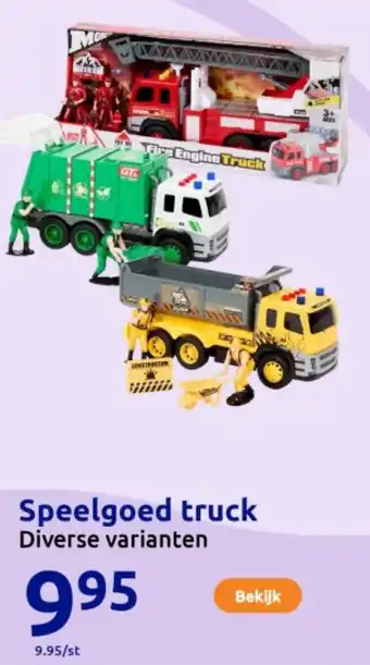 Action Speelgoed truck aanbieding