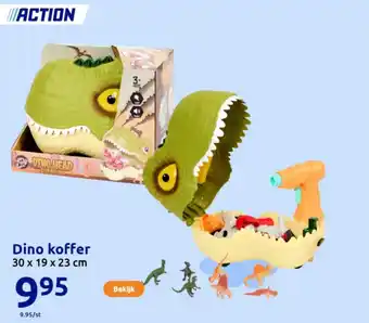 Action Dino koffer aanbieding