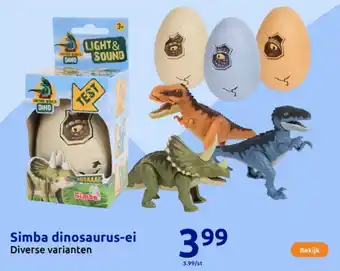 Action Simba dinosaurus-ei aanbieding
