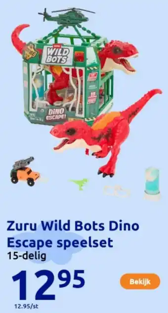 Action Zuru Wild Bots Dino Escape speelset aanbieding