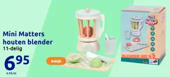 Action Mini Matters houten blender aanbieding