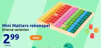 Action Mini Matters rekenspel aanbieding