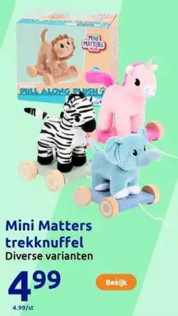Action Mini Matters trekknuffel aanbieding