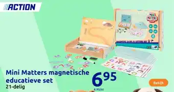 Action Mini Matters magnetische educatieve set aanbieding