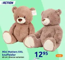 Action Mini Matters XXL knuffeldier aanbieding