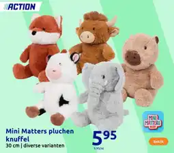 Action Mini Matters pluchen knuffel aanbieding