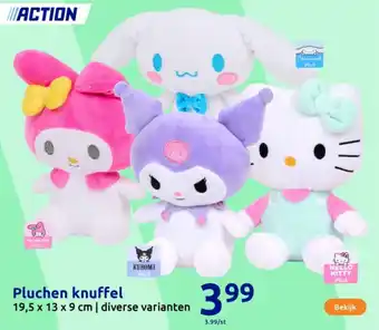 Action Pluchen knuffel aanbieding