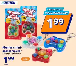 Action Memory mini spelcomputer aanbieding
